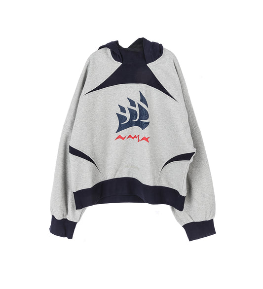 RASHI PULLOVER SAIL HOODIE OYSTER GREY