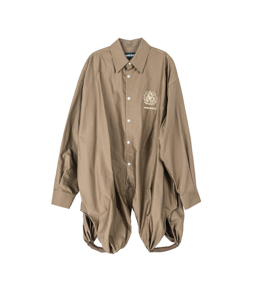 FORD SUSPENDER SHIRT SHIITAKE BROWN