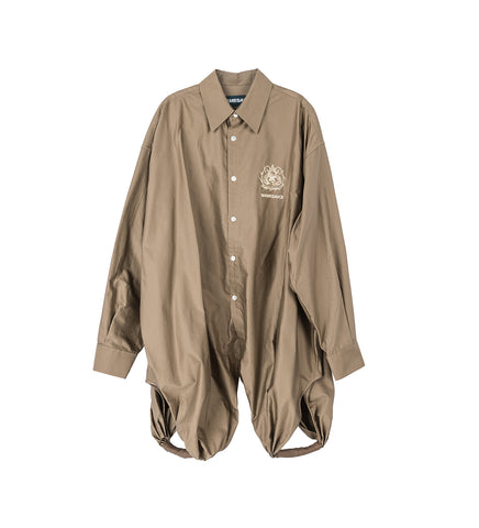 FORD SUSPENDER SHIRT SHIITAKE BROWN