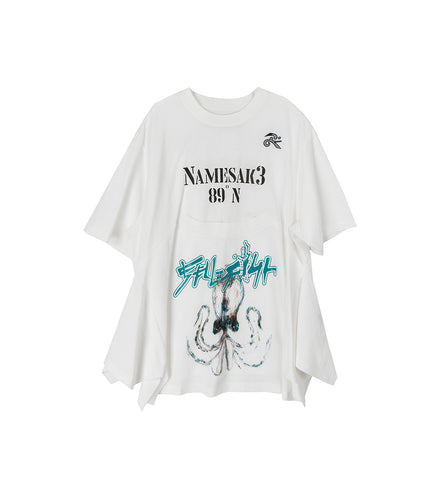 COLLINS ROWING TEE SEA SALT WHITE