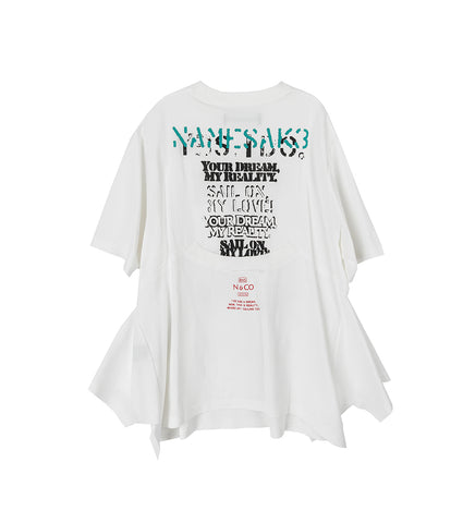 COLLINS ROWING TEE SEA SALT WHITE