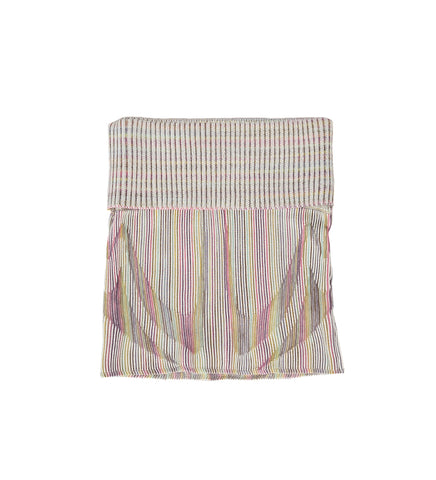 LENTICULAR KNITTED MINI SKIRT PASTEL RAINBOW