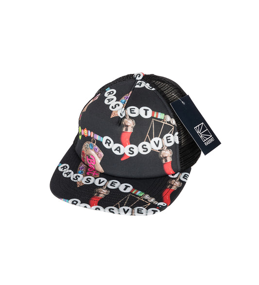 TRUCKER HEAD BRACELET CAP BLACK