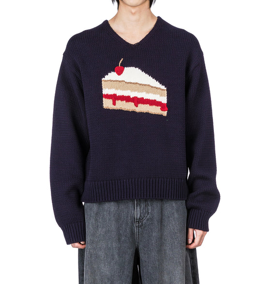 GRAPHIC JUMPER BLUE