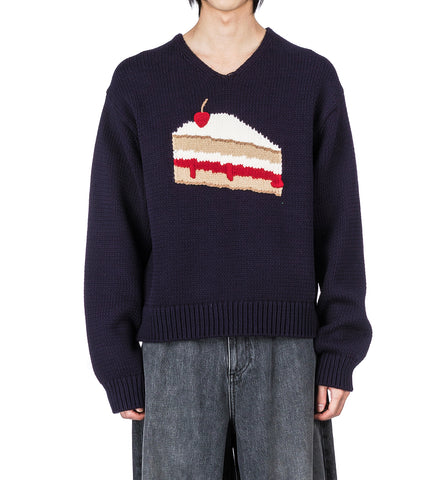 GRAPHIC JUMPER BLUE