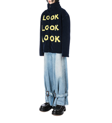 BUCKLED CUFF JEANS LIGHT BLUE