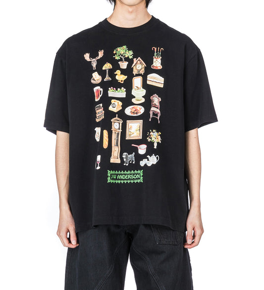 DIORMA PRINTED T-SHIRT BLACK