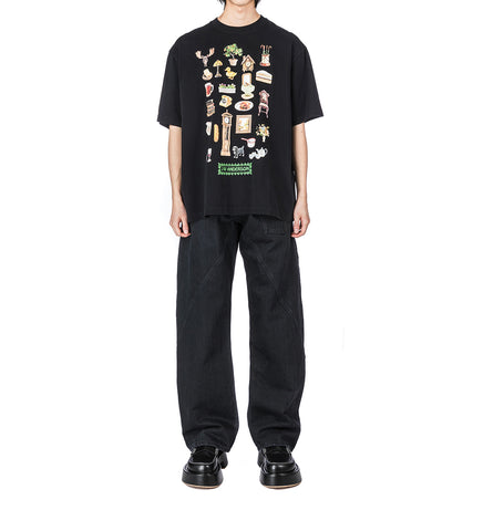 DIORMA PRINTED T-SHIRT BLACK