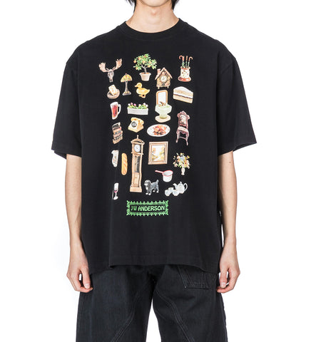 DIORMA PRINTED T-SHIRT BLACK