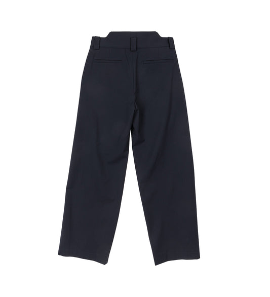 PLEATED SHIFT TROUSERS NAVY