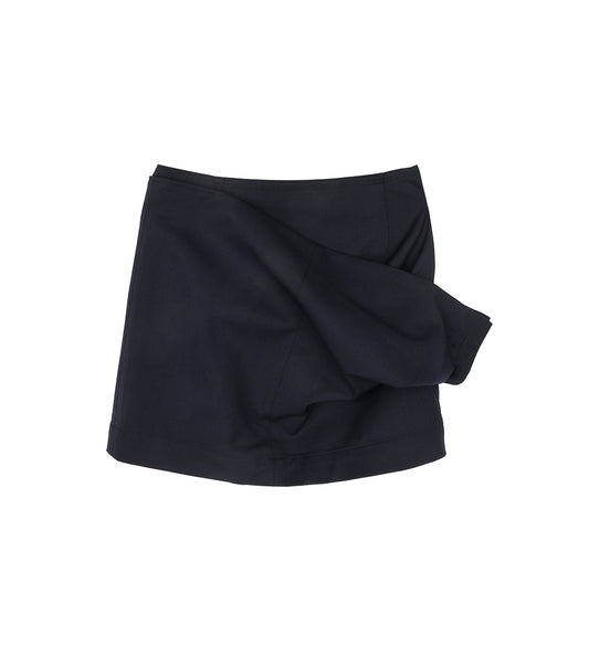 DOUBLE MINI SKIRT NAVY