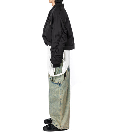 BILLIE BIBS DENIM PANTS POST INDIGO