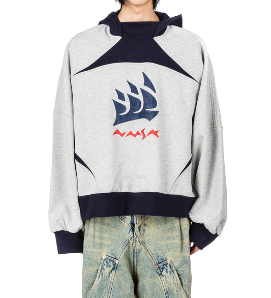 RASHI PULLOVER SAIL HOODIE OYSTER GREY