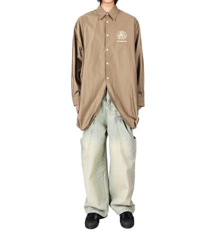 FORD SUSPENDER SHIRT SHIITAKE BROWN