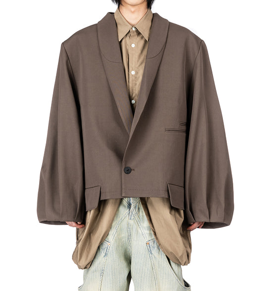 BARBOSA BLAZER SHIITAKE BROWN