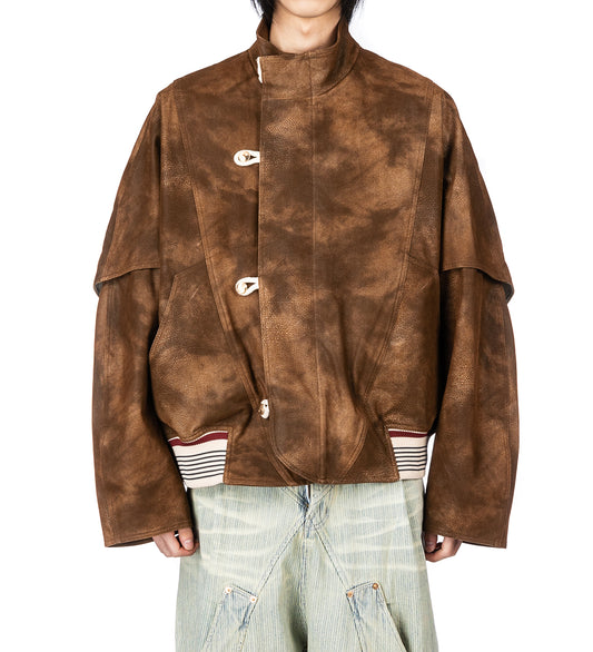 IVAN TRACK BOMBER JACKET CAFE NOIR