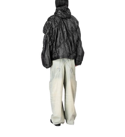 BILLIE BIBS DENIM PANTS INDIGO STRIPE