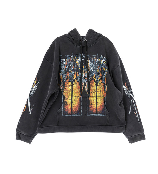 EMBER CHAPEL HOODED PULLOVER COAL