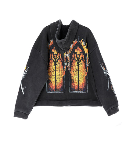EMBER CHAPEL HOODED PULLOVER COAL