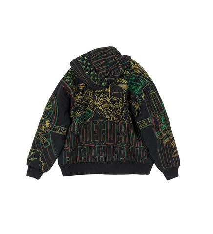 WDW X PELLE PELLE MONUMENT ZIP UP HOODIE MULTI