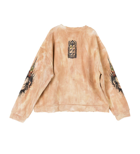 SOARING WINDOW CREWNECK SWEATER TAN