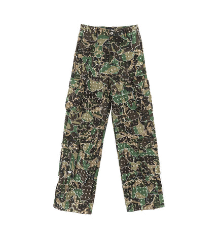 MICRO DISTRESSED CARGO PANT OLIVE