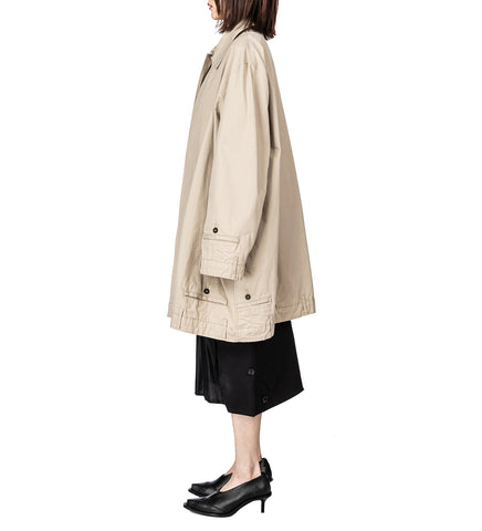UPSIDE DOWN TRENCHCOAT CHINO BEIGE #1