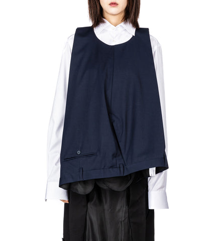 UPSIDE DOWN TROUSER CAPE NAVY