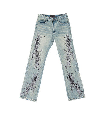 SCRATCHED DENIM