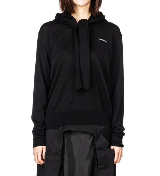 DOUBLE SLEEVE SWEATER BLACK