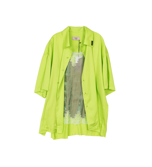 CAMISOLE SHIRT LIME / IRRIDESCENT