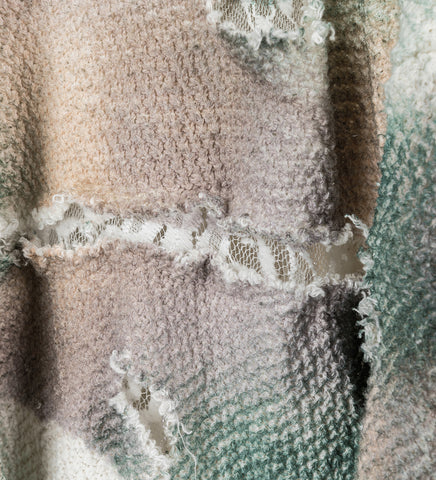MESH CAMO HOODED PULLOVER MULTI