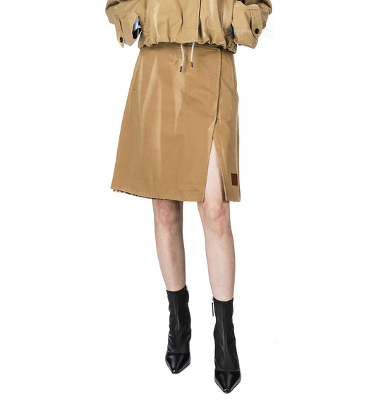 TWILL SKIRT FADAED OCHRE