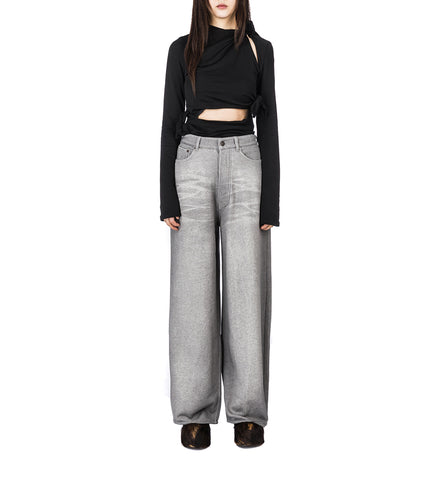 BAGGY JEANS SWEATPANTS GREY MELANGE