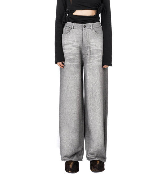 BAGGY JEANS SWEATPANTS GREY MELANGE
