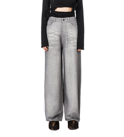 BAGGY JEANS SWEATPANTS GREY MELANGE