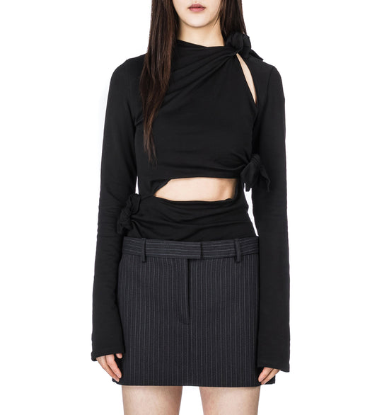 KNOTTED TOP BLACK