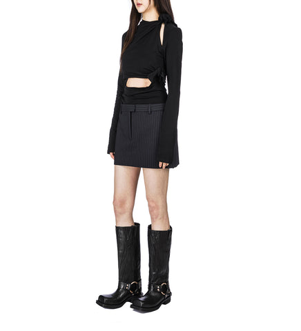 KNOTTED TOP BLACK