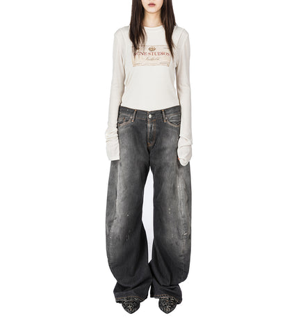 2006F TRAFALGAR LOOSE FIT JEANS BLACK