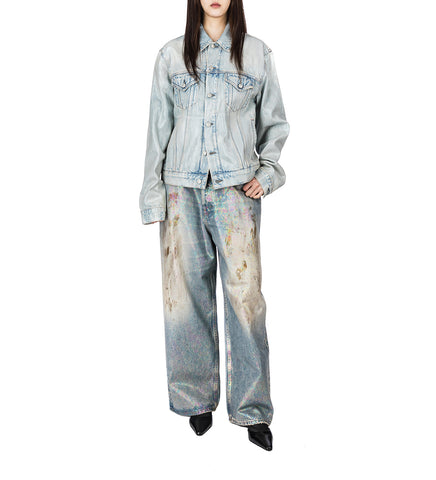 LIGHT WASH TRUCKER DENIM JACKET LIGHT BLUE
