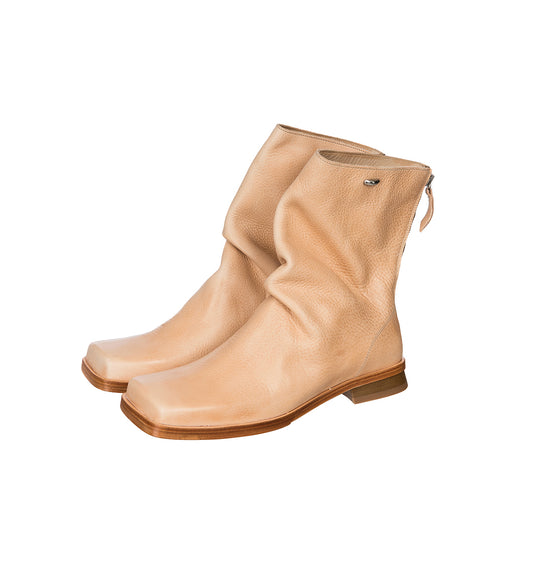 BLUNT BOOT NATURAL TAN LEATHER