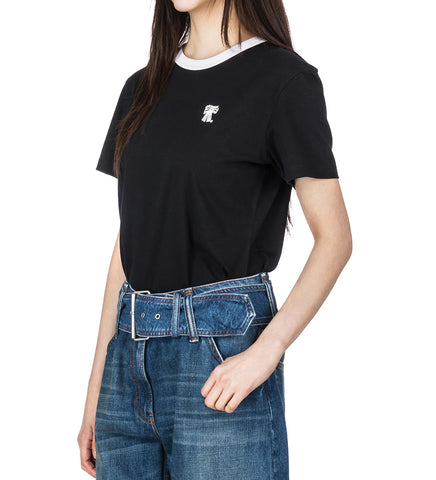 REGULAR FIT T-SHIRT WHITE/BLACK