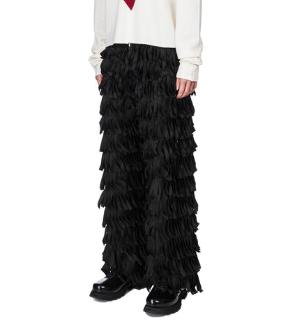 TASSEL TROUSERS BLACK