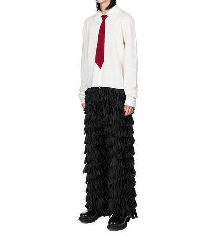 TASSEL TROUSERS BLACK
