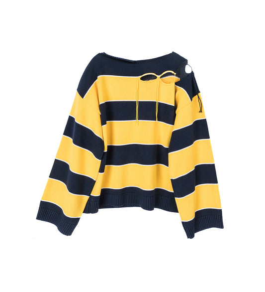 SLASH STRIPE JUMPER YELLOW