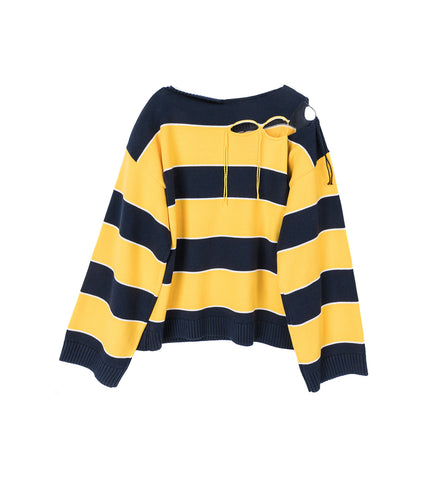 SLASH STRIPE JUMPER YELLOW