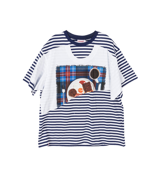 AULD HAG DOUBLE TEE BLUE