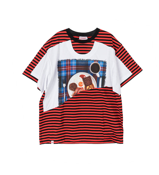 AULD HAG DOUBLE TEE RED