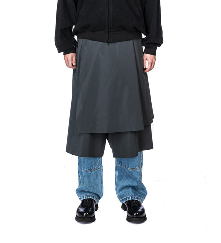 LAYERED SHORTS DARK GREY