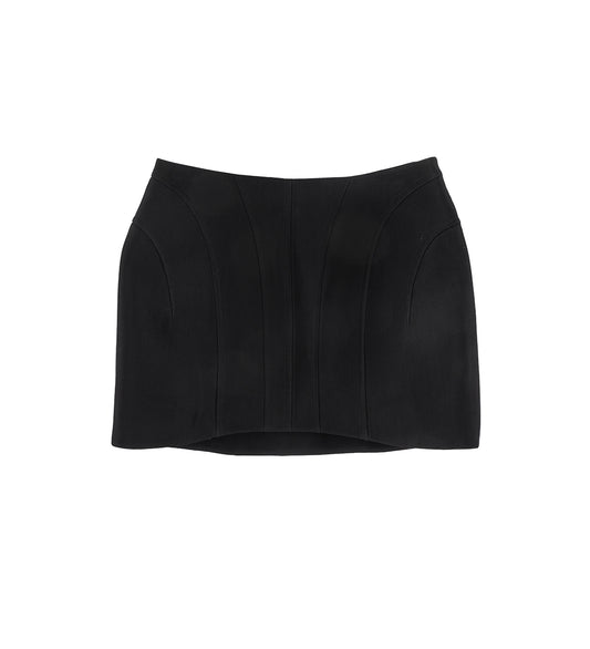TAILORED MINI SKIRT BLACK